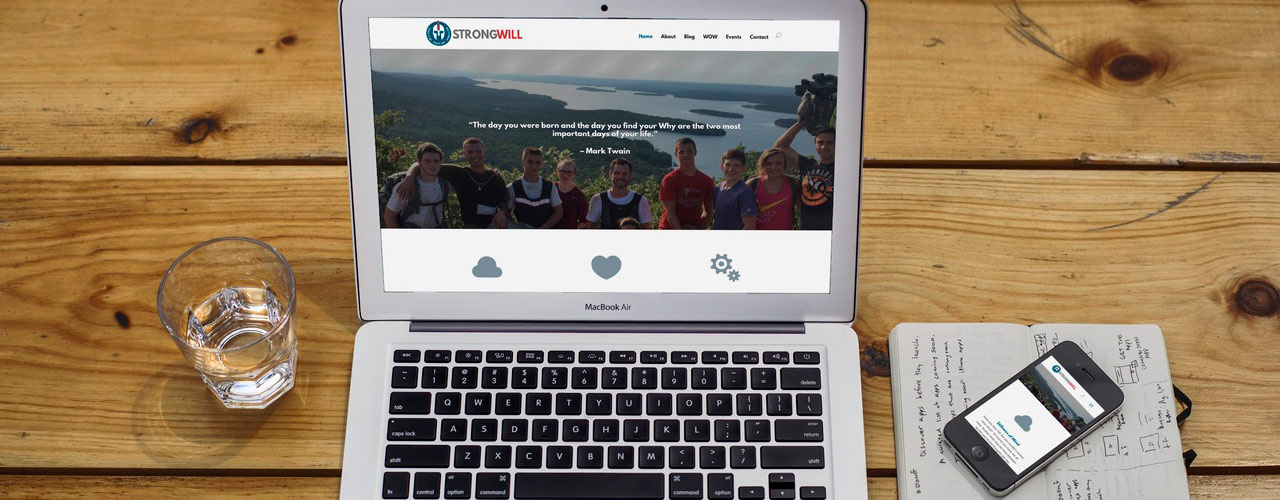 Website for STRONGWILL Startup in Little Rock, Arkansas | Web Design Services by Rock Two Associates
